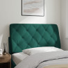 Cabecero de cama acolchado terciopelo verde oscuro 100 cm 3