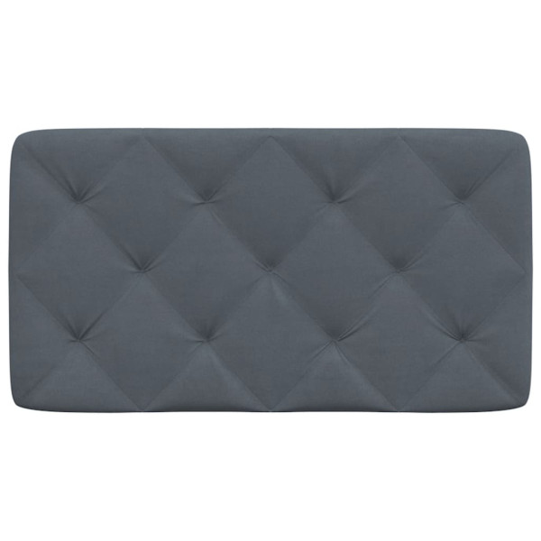 Almofadão de cabeceira 80 cm veludo cinzento-escuro M 5