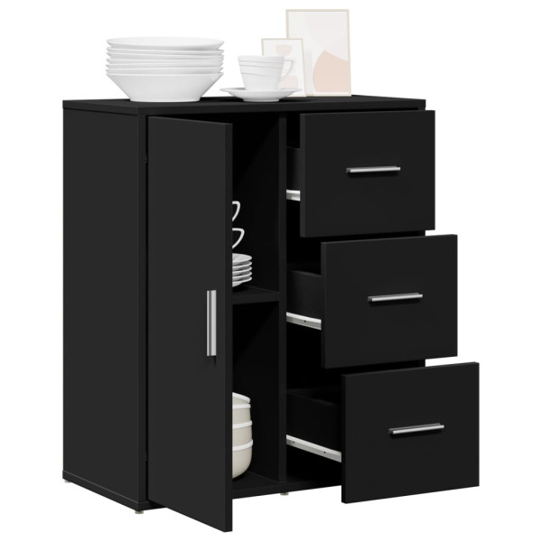 Aparador 60x31x70 cm derivados de madeira preto M 4