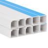 Calhas para cabos autoadesivas 30x15 mm 10 m PVC 5