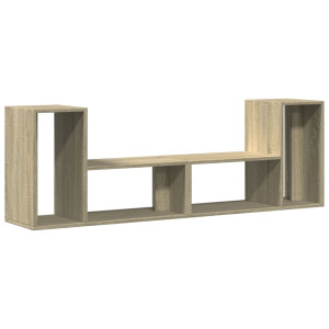 Muebles de TV 2 uds madera ingeniería roble Sonoma 75x30x50 cm H