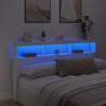 Cabecero de cama con LED blanco 180x17x102 cm 4