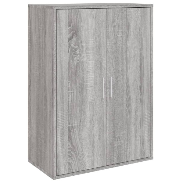 Aparador de madera de ingeniería gris Sonoma 60x31x84 cm M 2