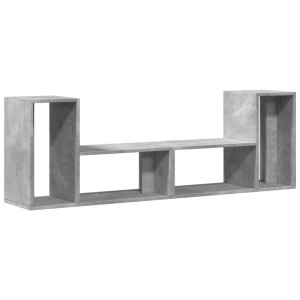 Muebles de TV 2 uds madera ingeniería gris hormigón 75x30x50 cm H