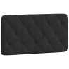 Almofadão de cabeceira 100 cm veludo preto 2
