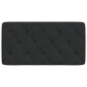 Almofadão de cabeceira 100 cm veludo preto 5