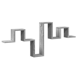 Estante parede 104.5x10x43 cm derivados madeira cinzento sonoma H