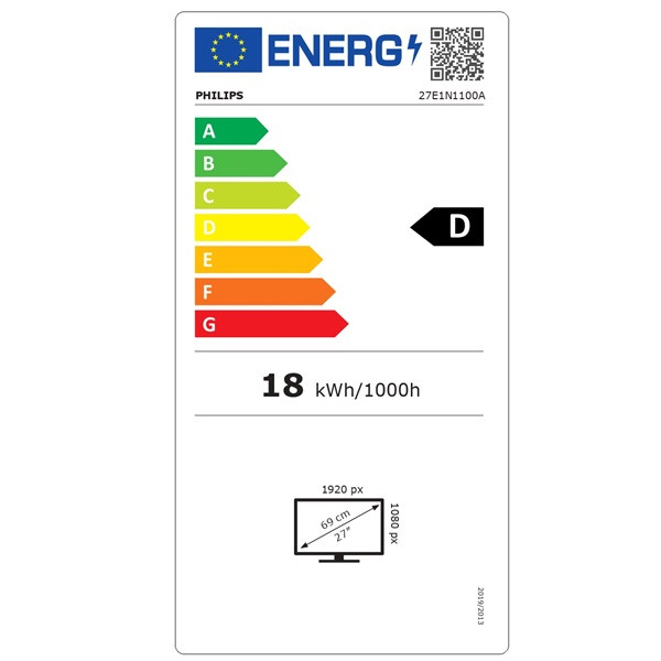 Monitor Profesional PHILIPS 27" FHD 27E1N1100A negro M 6