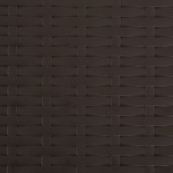 Cadeiras de jardim dobráveis 2 pcs PEAD e aço castanho M 2