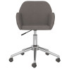 Silla de oficina giratoria tela gris oscuro 3