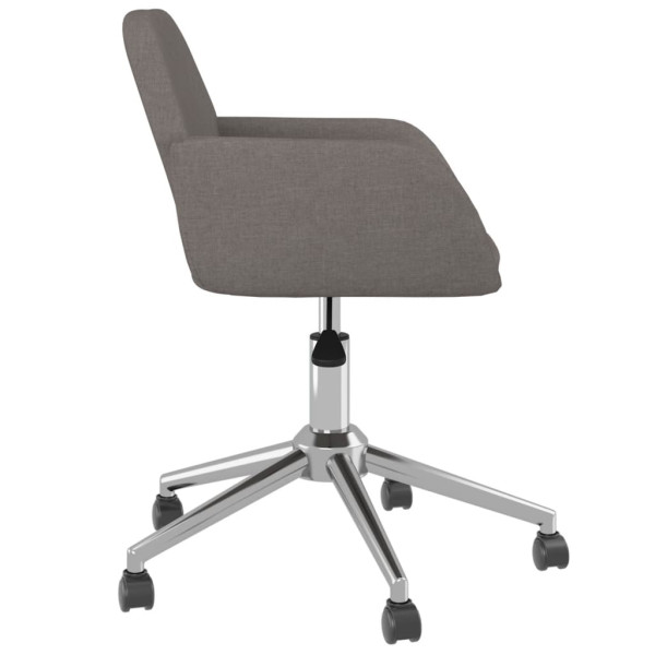 Silla de oficina giratoria tela gris oscuro M 4