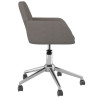 Silla de oficina giratoria tela gris oscuro 4