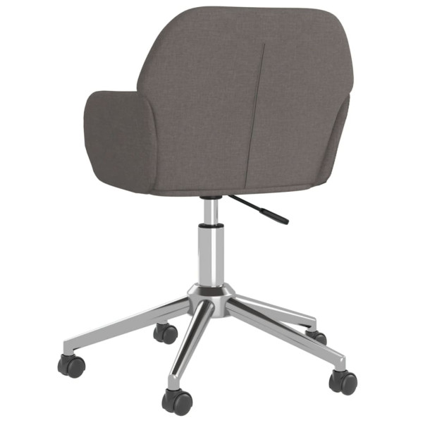 Silla de oficina giratoria tela gris oscuro M 5