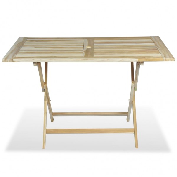 Conjunto de comedor de jardín 5 piezas madera maciza de teca M 3