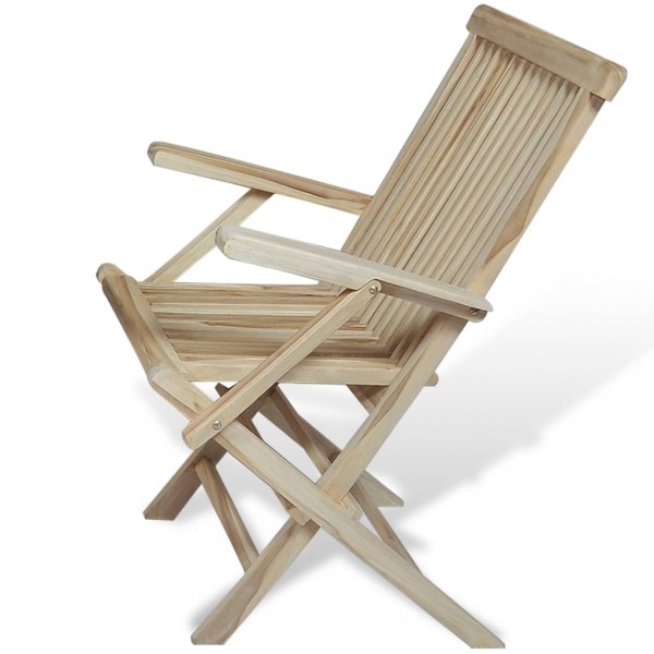 Conjunto de jantar p/ jardim 5 pcs madeira teca maciça M 5