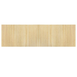 Alfombra rectangular bambú color natural claro 60x200 cm H