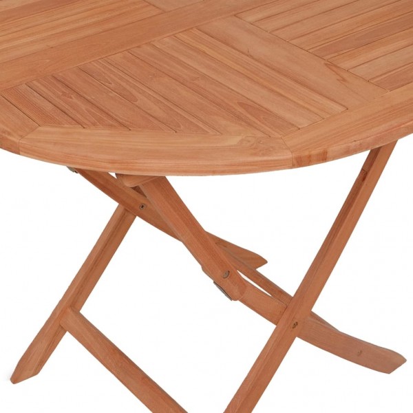 Mesa de jardín plegable madera de teca maciza 85x76 cm M 4