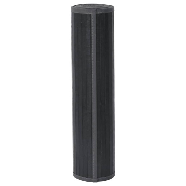 Alfombra rectangular bambú gris 80x300 cm M 3