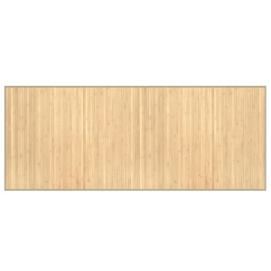 Tapete retangular 80x200 cm bambu cor natural clara H