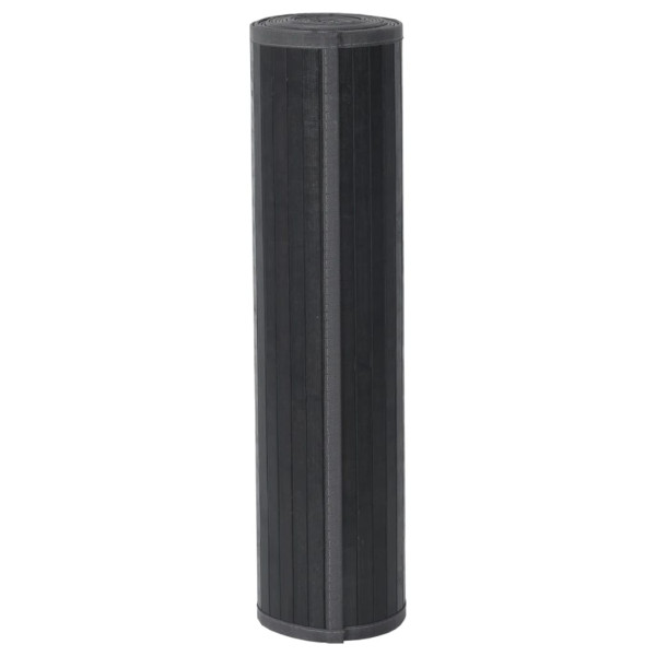 Tapete retangular 70x1000 cm bambu cinzento M 3