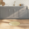 Tapete redondo 60 cm bambu natural claro 1