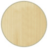 Tapete redondo 60 cm bambu natural claro 2