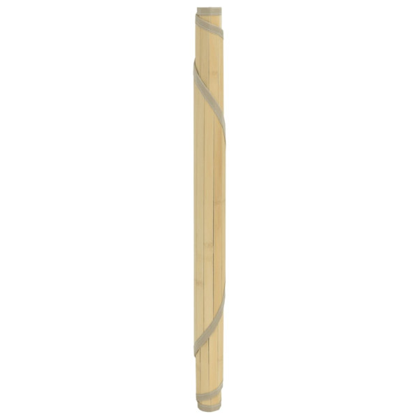 Tapete redondo 60 cm bambu natural claro M 3