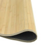 Tapete redondo 60 cm bambu natural claro 4