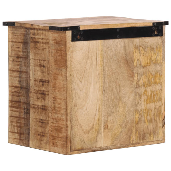 Mesita de noche madera maciza de mango 40x30x37 cm M 5