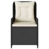Sillones de jardín reclinables 2 uds ratán sintético negro 5