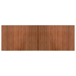 Alfombra rectangular bambú marrón 70x200 cm H