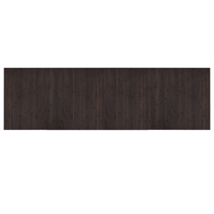 Alfombra rectangular bambú marrón oscuro 60x200 cm H