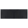 Alfombra rectangular bambú negro 70x200 cm 2