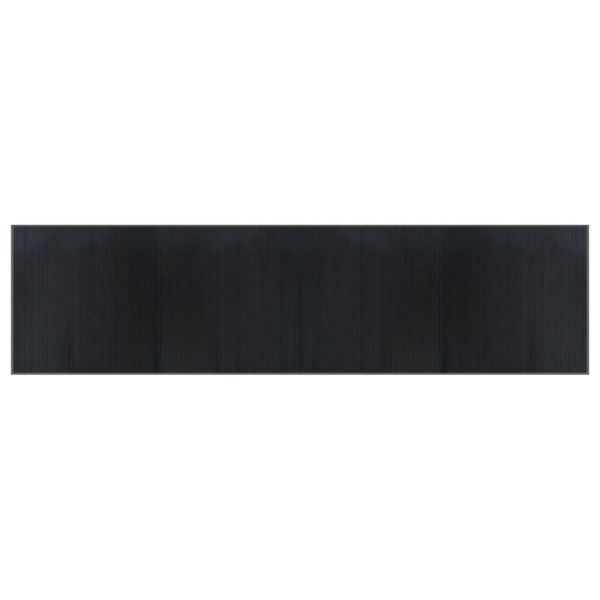 Tapete retangular 100x400 cm bambu cinzento M 2