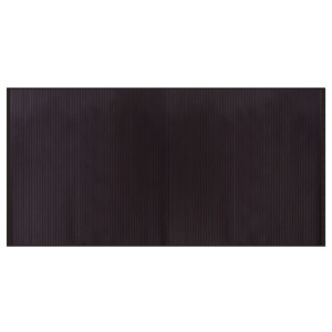 Tapete retangular 100x200 cm bambu castanho-escuro H