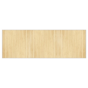 Tapete retangular 100x300 cm bambu cor natural clara H