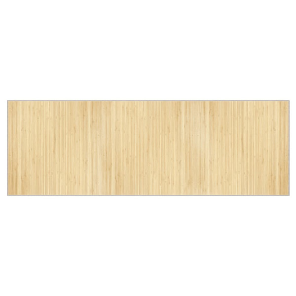 Tapete retangular 100x300 cm bambu cor natural clara M 2