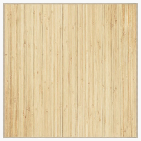 Tapete quadrado 100x100 cm bambu cor natural clara M 2