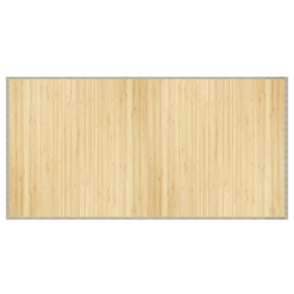 Tapete retangular 100x200 cm bambu cor natural clara M 2