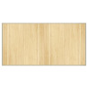 Alfombra rectangular bambú color natural claro 100x200 cm 2