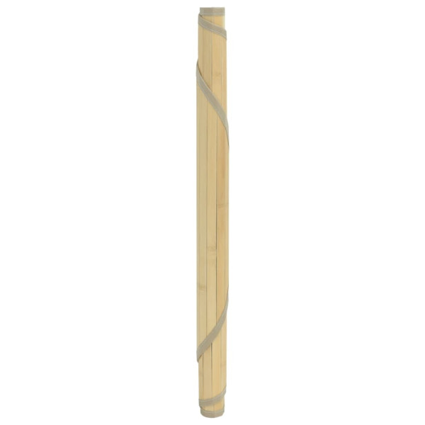 Tapete redondo 100 cm bambu natural claro M 3