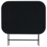 Mesa de jardim dobrável 100x75x72 cm vidro e aço cinzento 4
