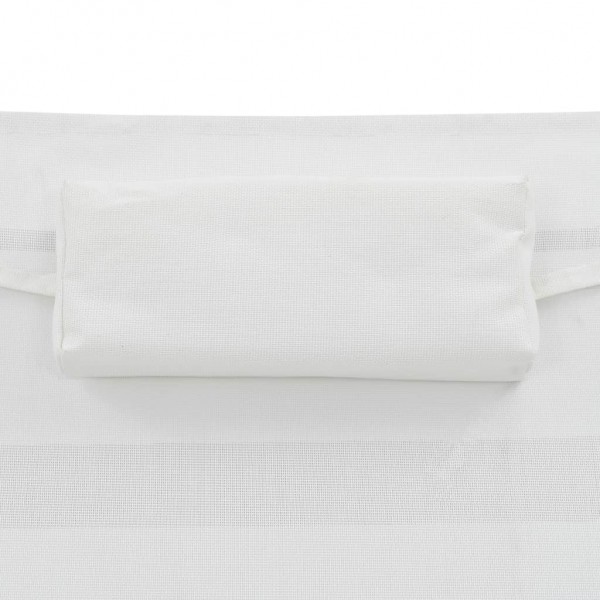 Espreguiçadeira com almofada vime PE preto M 4