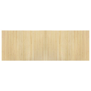 Alfombra rectangular bambú color natural claro 70x200 cm H