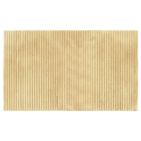 Tapete retangular bambu luz cor natural 60x100 cm M 2