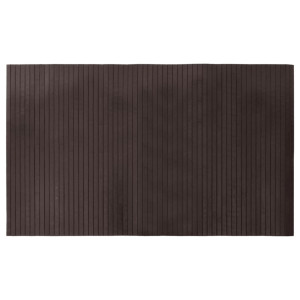 Alfombra rectangular bambú marrón oscuro 60x100 cm H
