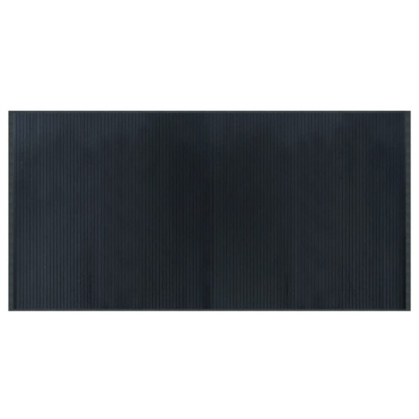 Alfombra rectangular bambú gris 100x200 cm M 2