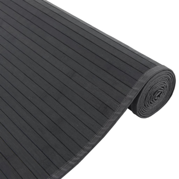Tapete retangular 80x200 cm bambu preto M 4