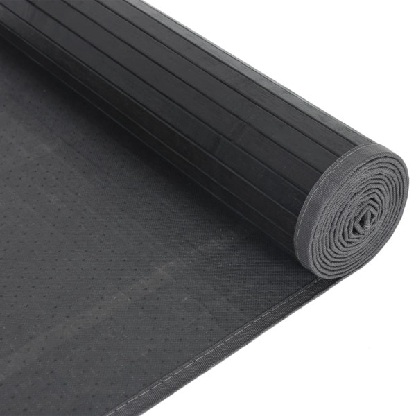 Tapete retangular 80x200 cm bambu preto M 5