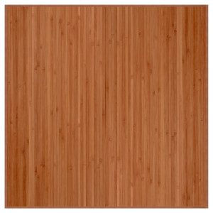 Tapete quadrado 100x100 cm bambu castanho H